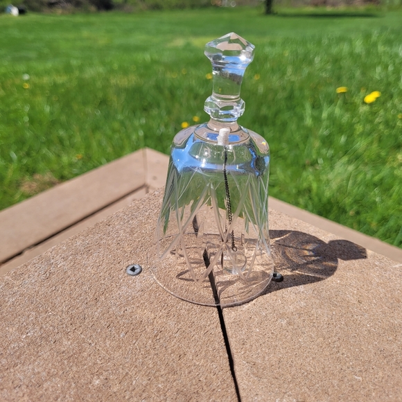 Vintage Val St Lambert Crystal hand Bell - Picture 4 of 4